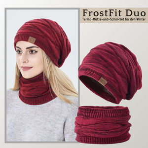 FrostFit Duo – Termo-Mütze-und-Schal-Set für den Winter - Unisex