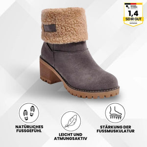 DIANA - ergonomische Komfort-Winterstiefel mit dickem Absatz für Damen