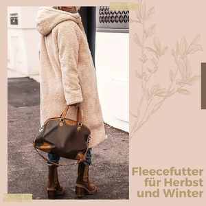 Damen-Thermomantel mit Fleece-Futter für Herbst und Winter