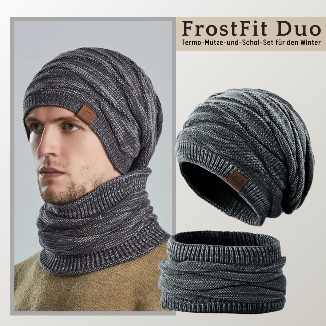 FrostFit Duo – Termo-Mütze-und-Schal-Set für den Winter - Unisex