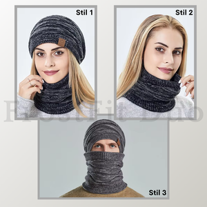 FrostFit Duo – Termo-Mütze-und-Schal-Set für den Winter - Unisex