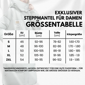 Exklusiver Steppmantel für Damen – Eleganz trifft Funktion